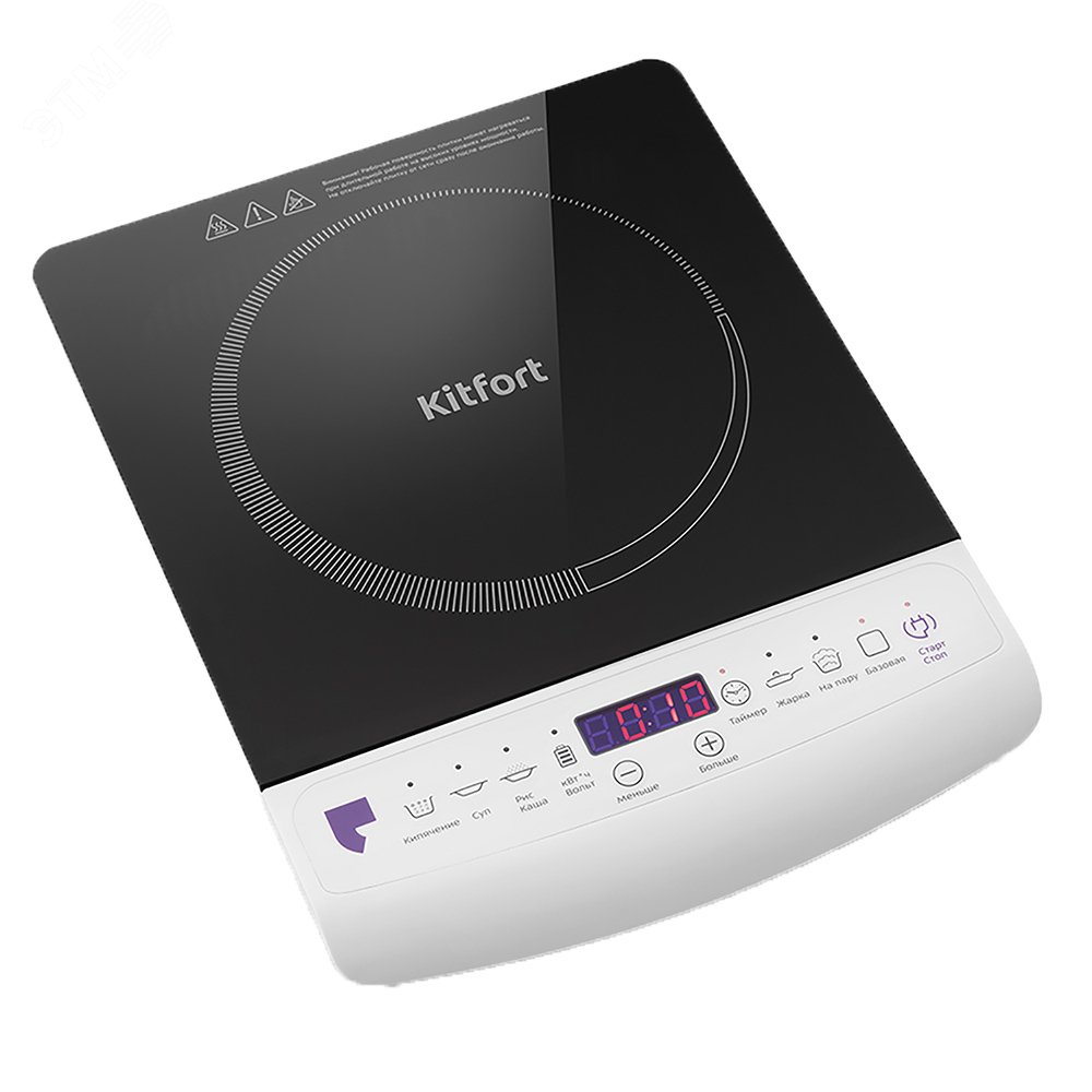 Изображение товара Индукционная плита KT-101 2000 Вт 6 программ безопасная современная