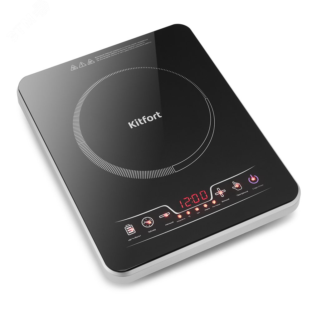 Изображение товара Плитка индукционная KT-102, мощность 2000 Вт, цвет черный (шт)