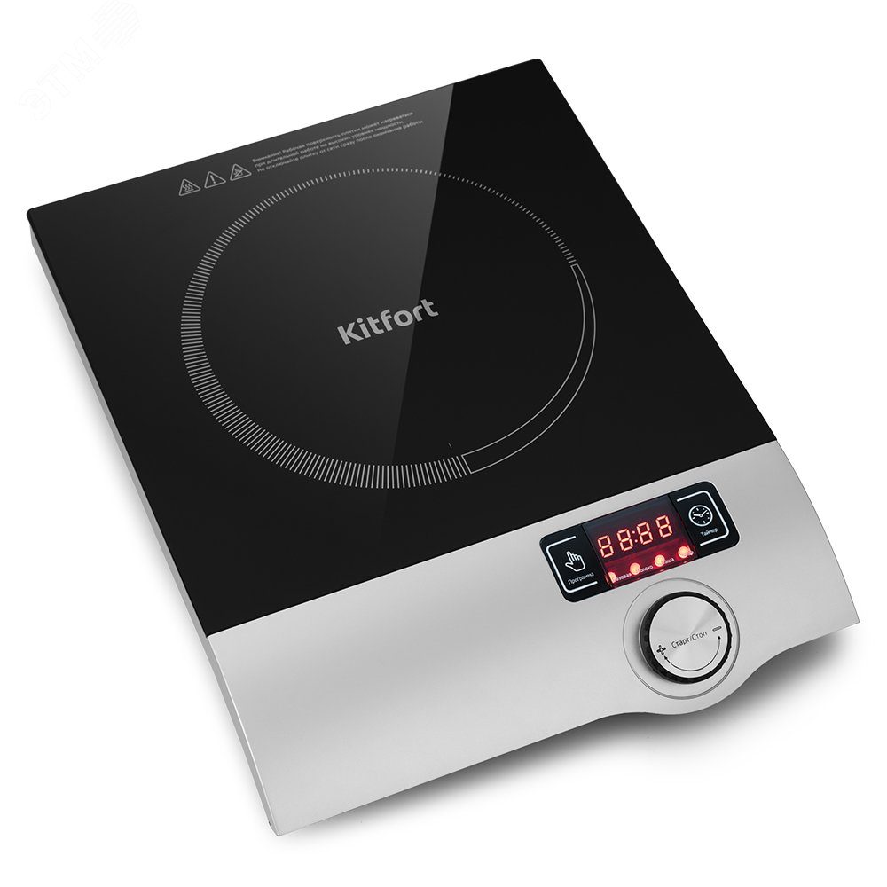 Изображение товара Индукционная плита KT-108 2000 Вт, современная и безопасная для кухни