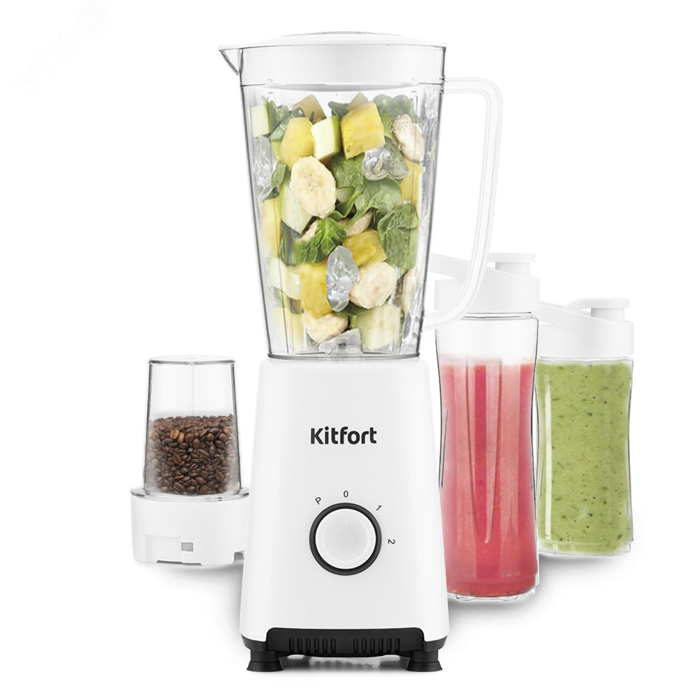 Изображение товара Многофункциональный блендер Kitfort КТ-1380 с портативными стаканами и кофемолкой