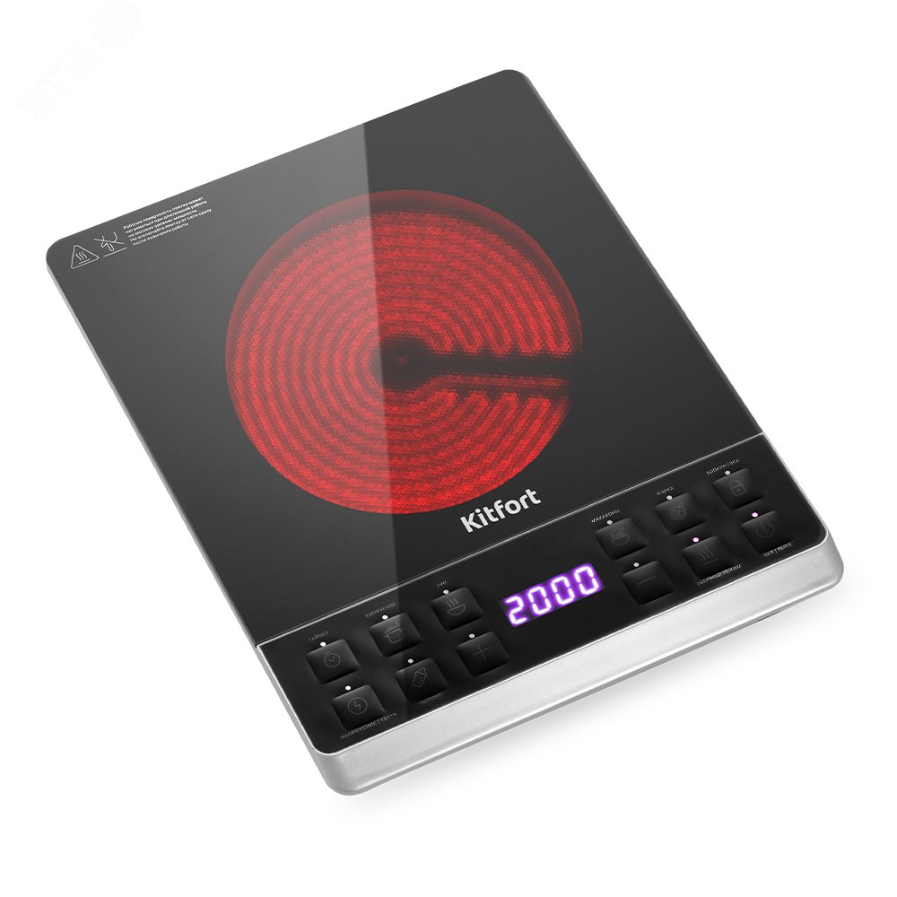 Изображение товара Плита инфракрасная KT-139, мощность 2000 Вт, цвет черный (шт) Изображение товара Плита инфракрасная KT-139, мощность 2000 Вт, цвет черный (шт)