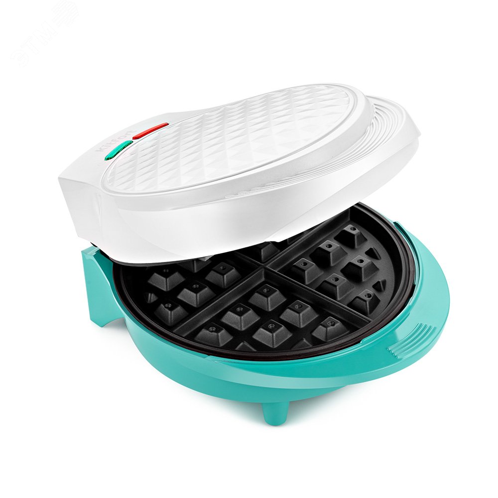 Изображение товара Вафельница KT-1667 от KITFORT мощностью 1000 Вт с антипригарным покрытием и термостатом