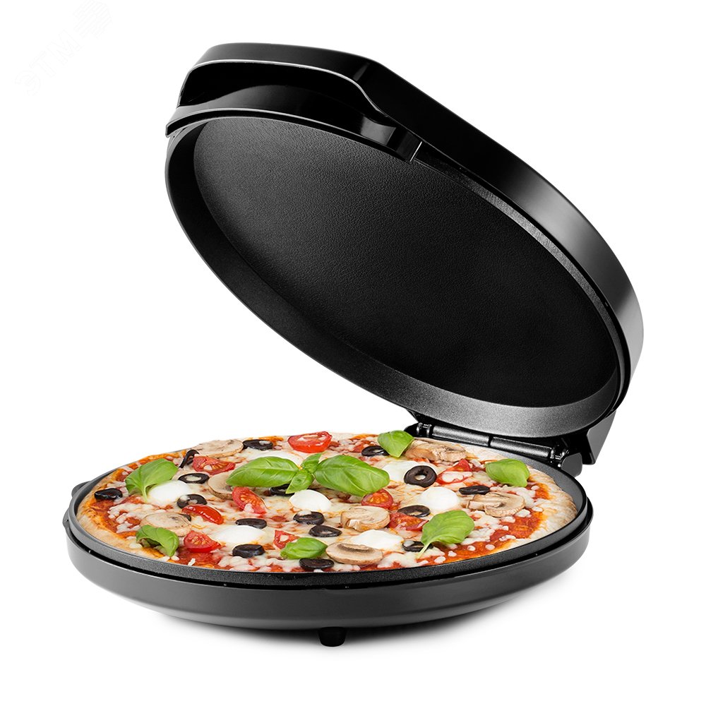 Изображение товара Пиццамейкер KITFORT КТ-1681 1450 Вт черный компактный для пиццы и запеканок