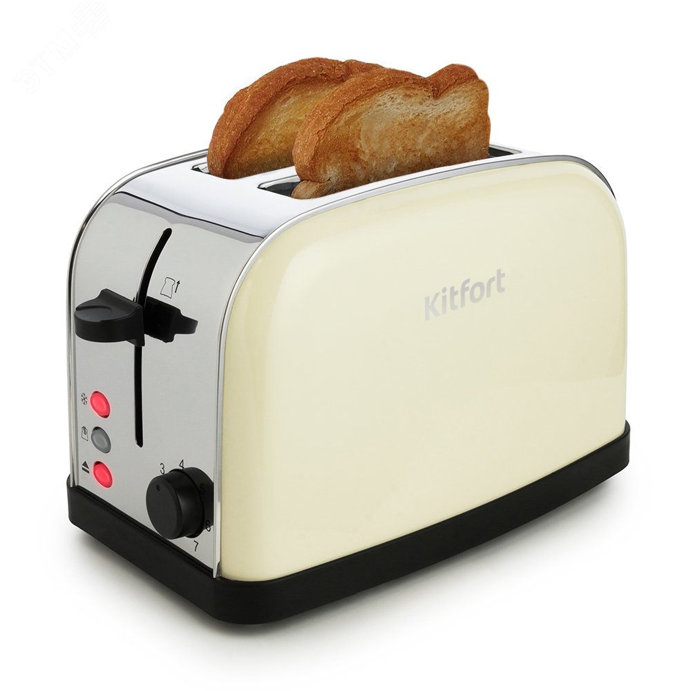 Изображение товара Электрический тостер KITFORT KT-2014-2 бежевый для вкусных тостов