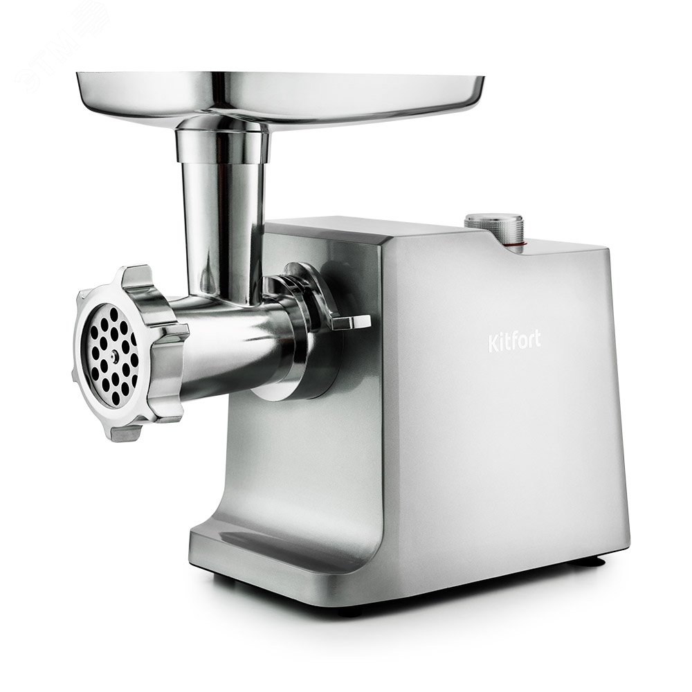 Изображение товара Мясорубка Kitfort КТ-2108 мощностью 1800 Вт в серебристом цвете