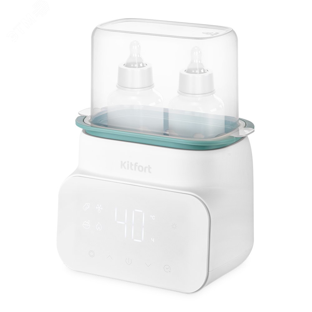 Изображение товара Подогреватель-стерилизатор бутылочек КТ-2321 1,3 л мощность 500 Вт белый