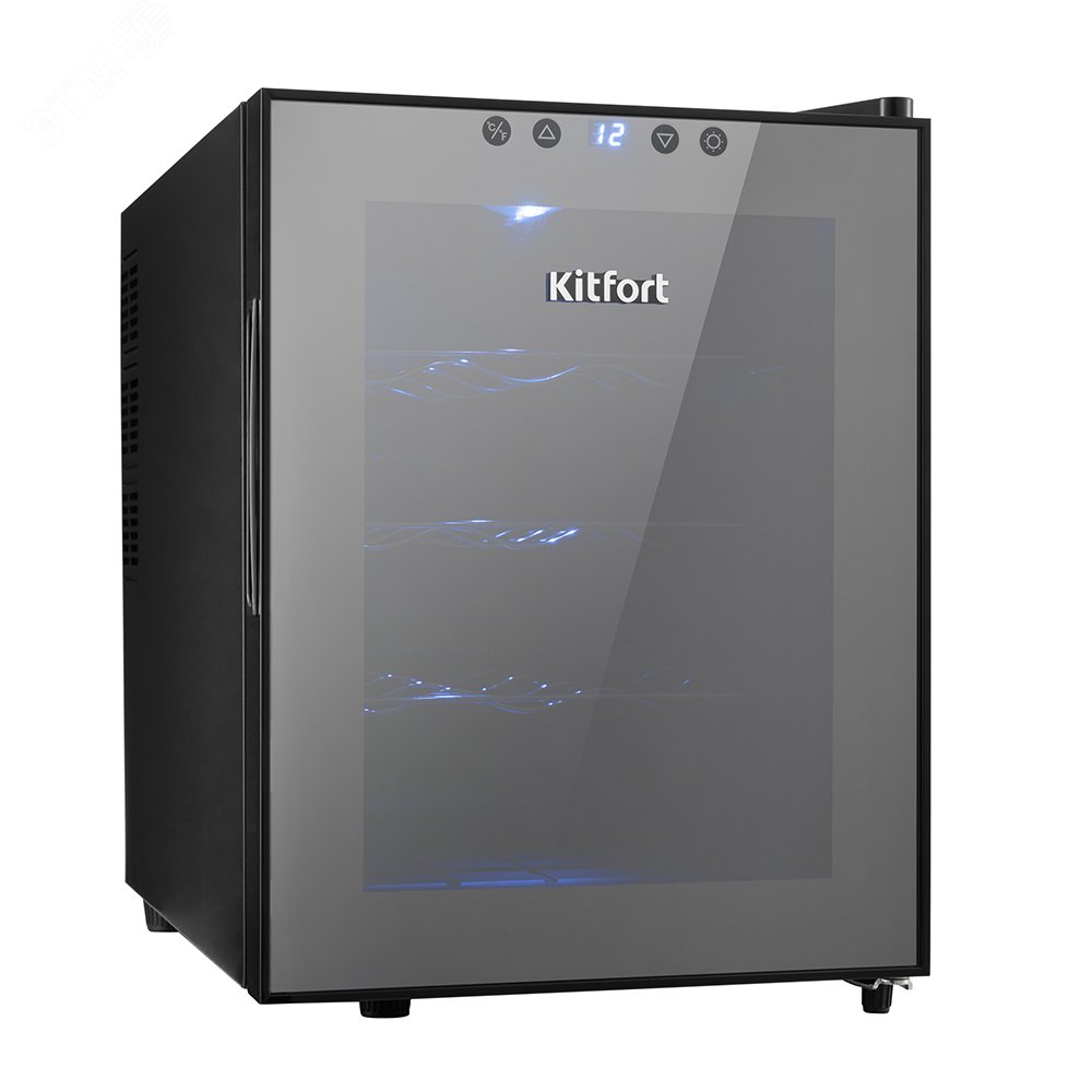 Шкаф винный KT-2408, объем 33 л, мощность 70 Вт, цвет черный КТ-2408 KITFORT - превью