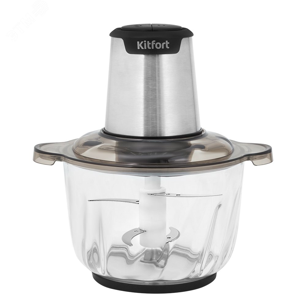 Изображение товара Измельчитель KT-3012 мощностью 400 Вт объем 2,5 л черно-серебристый