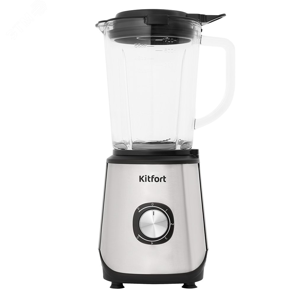 Изображение товара Блендер KT-3020, объем 1,7 л, мощность 600 Вт, цвет черно-серебристый (шт)