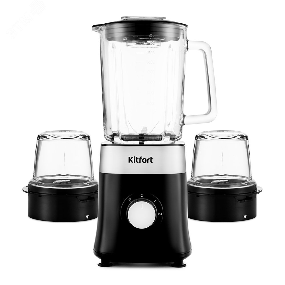 Изображение товара Блендер 3 в 1 KT-3030-1 мощность 800 Вт, объём 1,8 л, черный