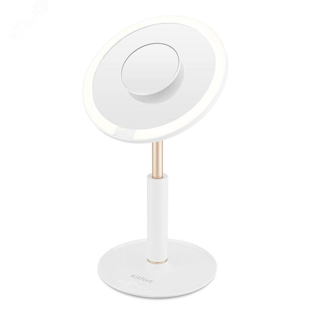 Изображение товара Косметическое зеркало KT-3137 с подсветкой и увеличением для макияжа