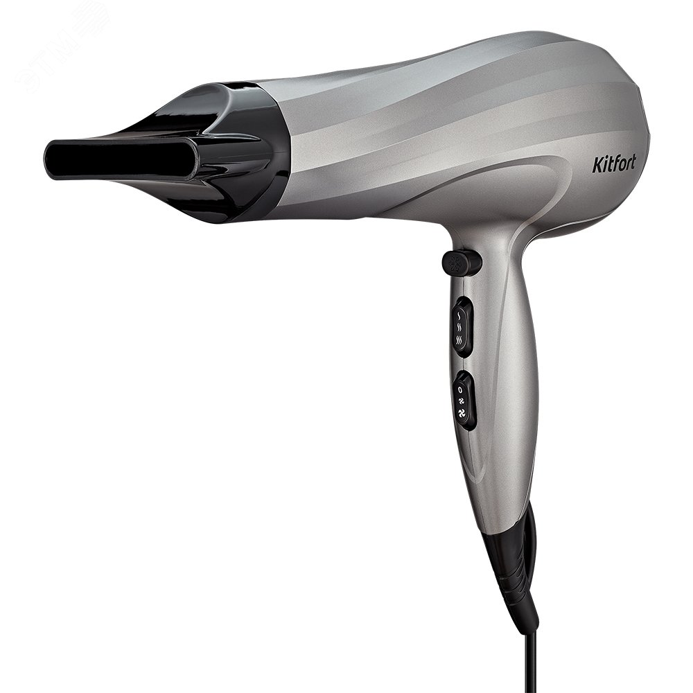 Изображение товара Мощный фен для волос KT-3229 2400 Вт, 3 режима, холодный воздух, насадка