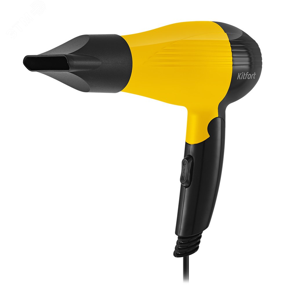 Изображение товара Фен KT-3244-1, мощность 800 мл, цвет черно-желтый (шт)