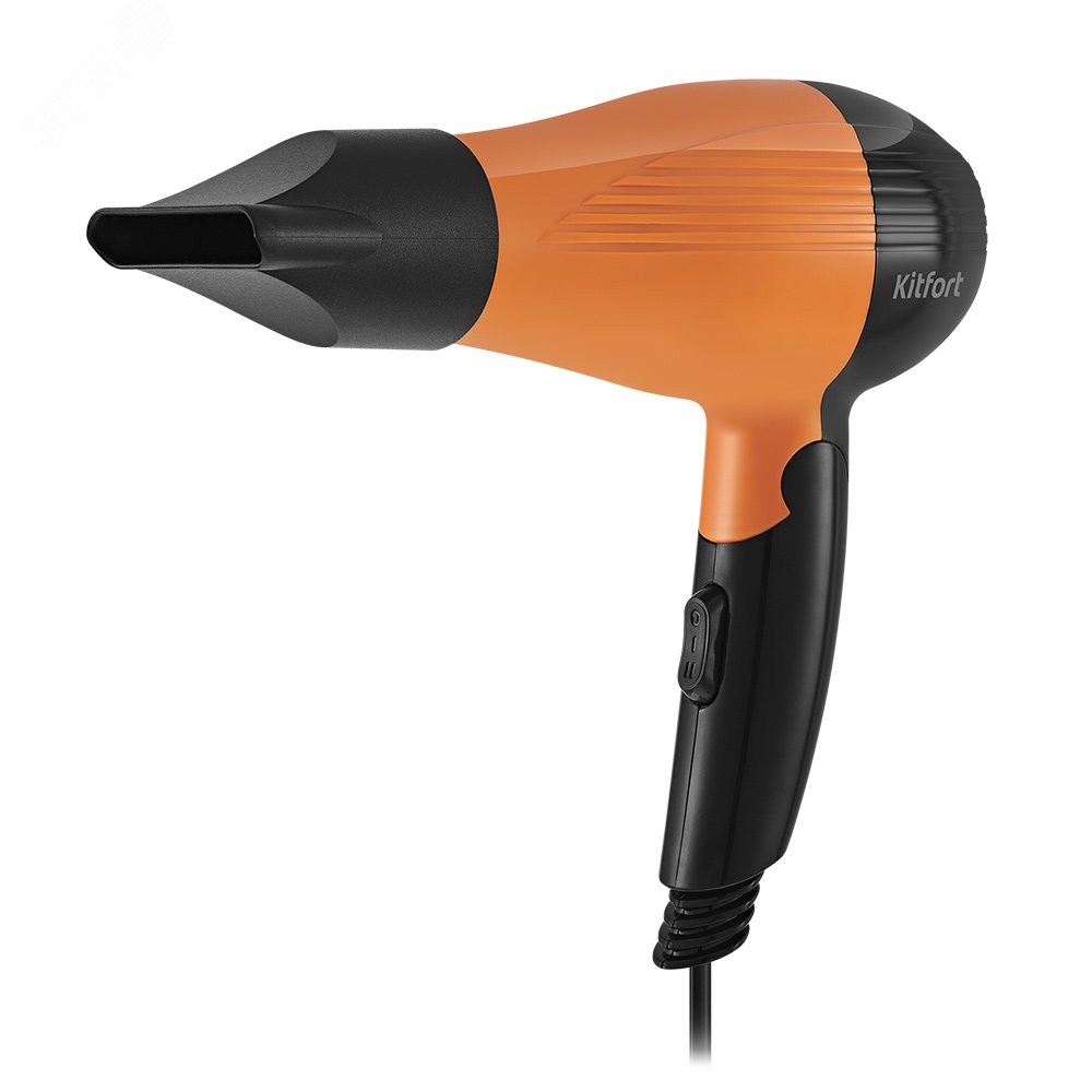 Изображение товара Фен KT-3244-2, мощность 800 Вт, цвет черно-оранжевый (шт)