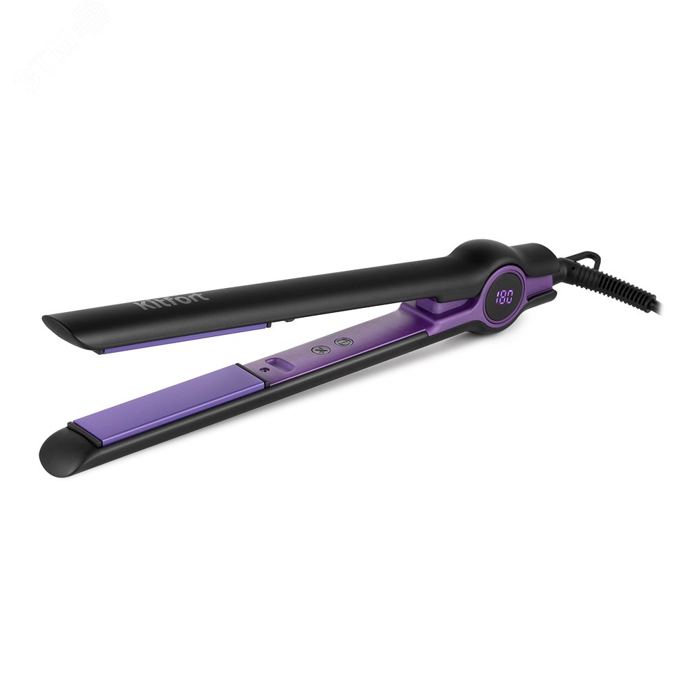 Выпрямитель для волос KT-3267, мощность 36 Вт, цвет черно-фиолетовый КТ-3267 KITFORT - превью