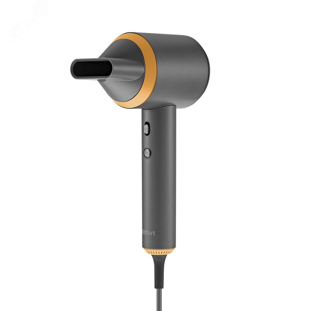 Изображение товара Фен KITFORT КТ-3270 мощностью 1600 Вт с регулировкой температуры и насадкой