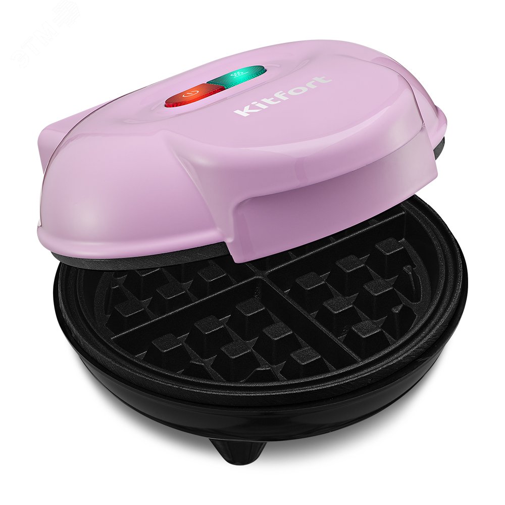 Изображение товара Электрическая вафельница KITFORT КТ-3614-3, мощность 550 Вт, лавандовая