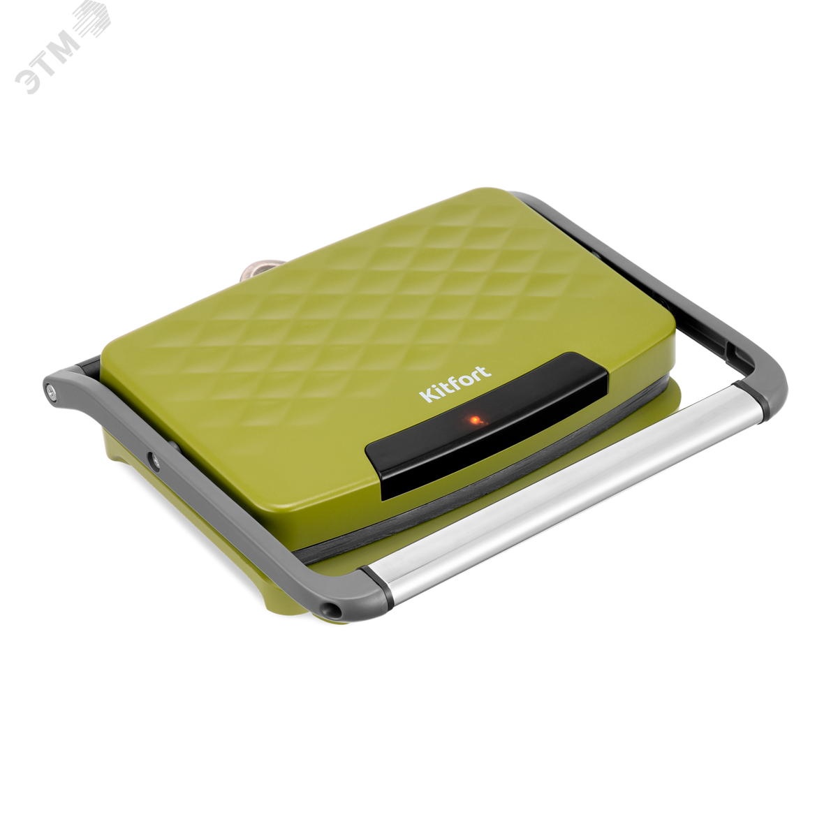 Изображение товара Бутербродница KITFORT KT-3626 мощность 750 Вт зеленая для сэндвичей и тостов