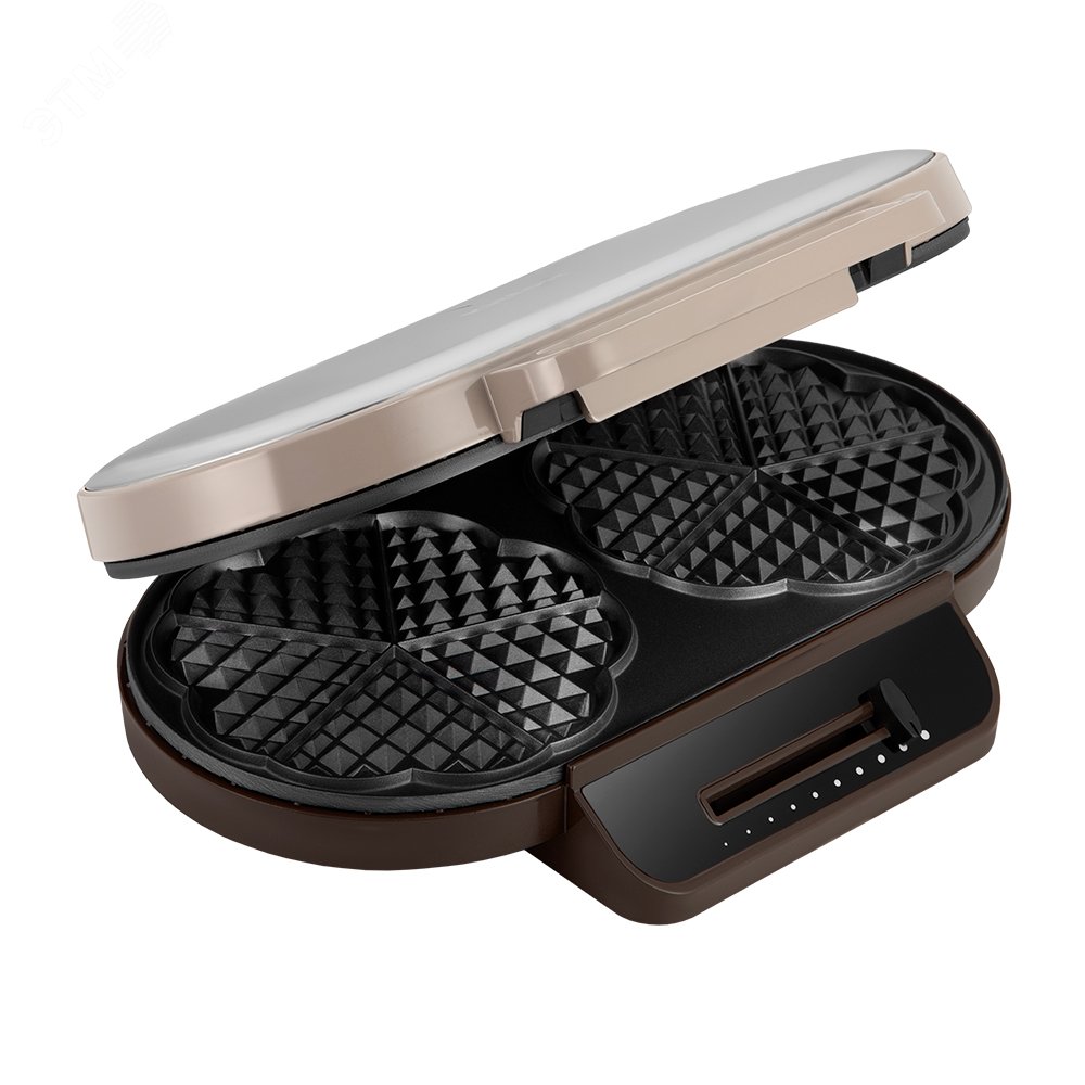 Изображение товара Электрическая вафельница KITFORT КТ-3637 для домашних вафель в форме цветка и сердечек