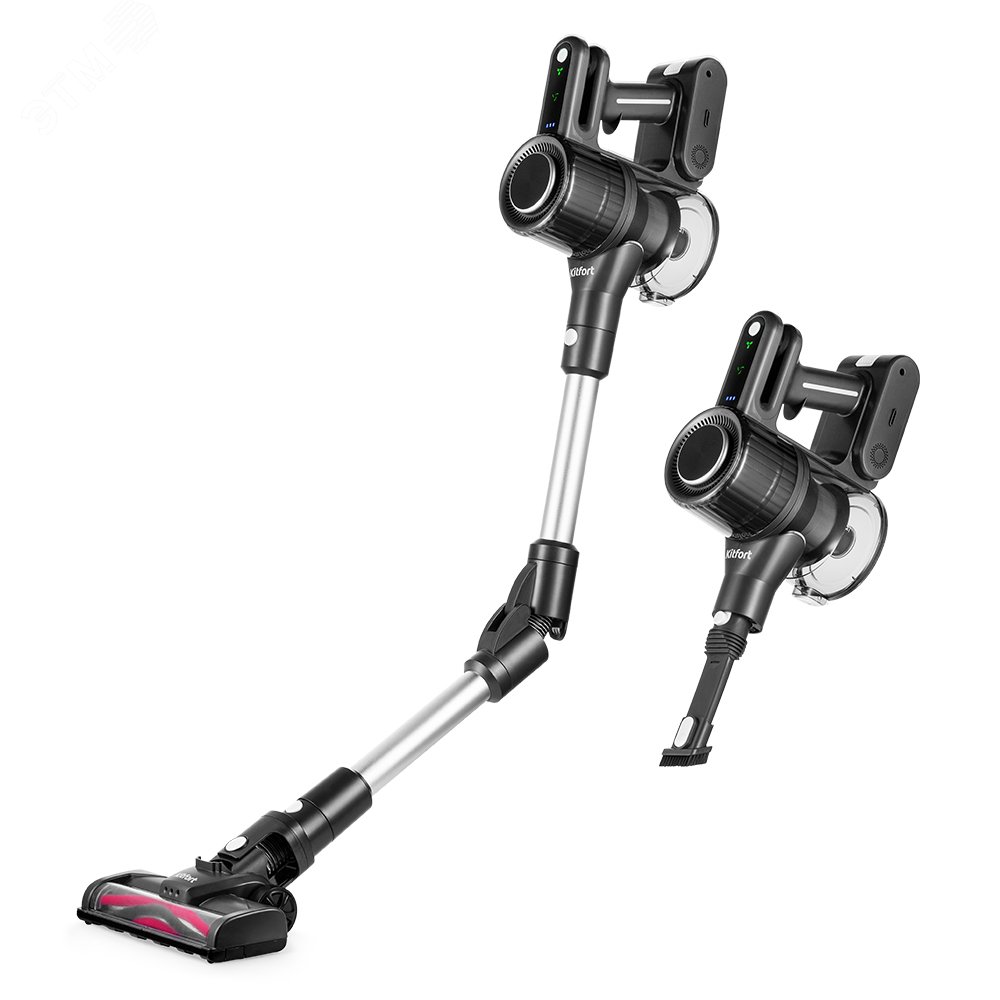 Изображение товара Вертикальный беспроводной пылесос KT-5168-3 с циклонным фильтром и светодиодной подсветкой