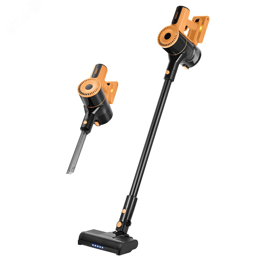 Изображение товара Беспроводной вертикальный пылесос KITFORT КТ-5233 с циклонным фильтром и светодиодной подсветкой