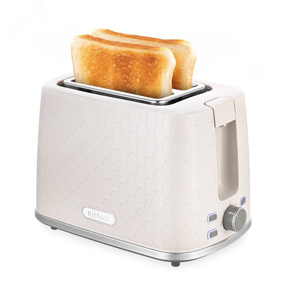 Изображение товара Тостер KT-6075, мощность 930 Вт, цвет белый (шт)