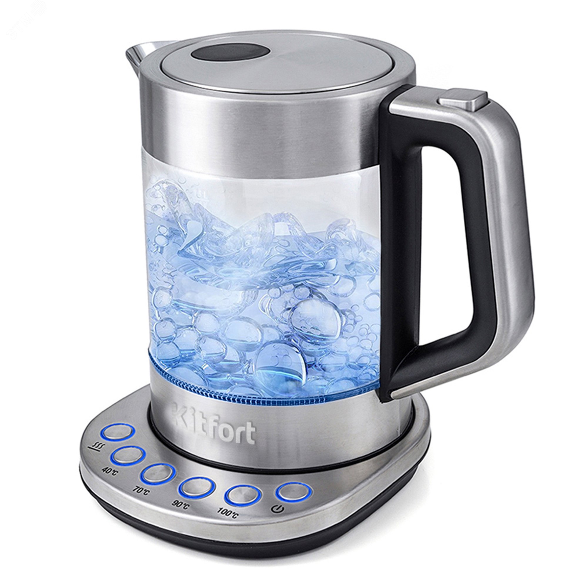 Изображение товара Электрический чайник KITFORT KT-616 с 4 режимами нагрева и поддержанием температуры 1,5 л