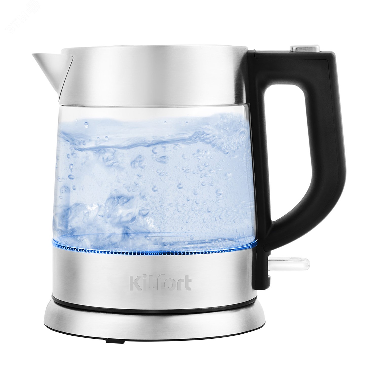 Изображение товара Электрический чайник KT-647 1 л мощность 2200 Вт стекло и нержавейка