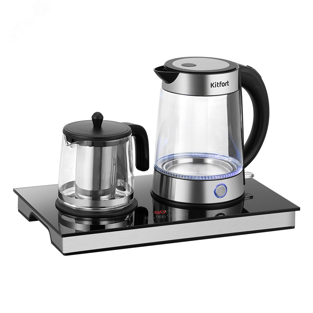 Изображение товара Чайный набор KITFORT КТ-6744 с подогревом и фильтром, 1,7 л