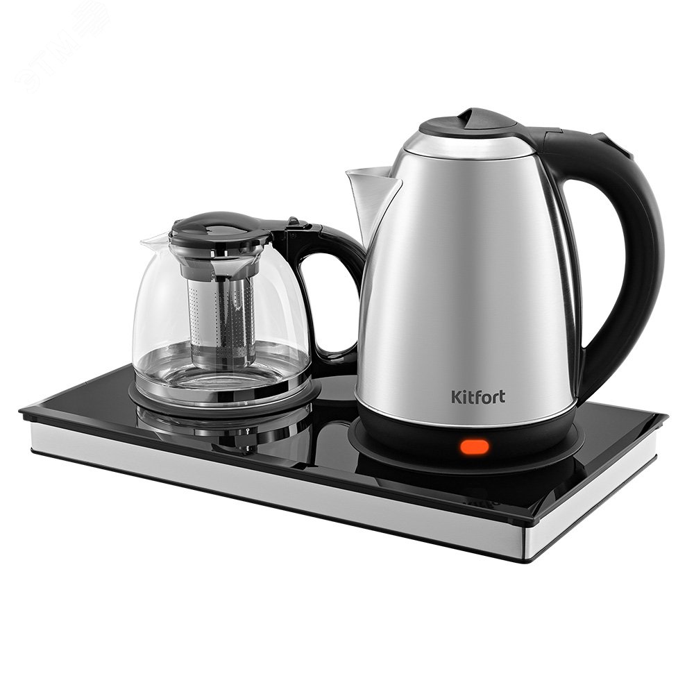 Изображение товара Чайный набор KT-6779 с стеклокерамическим корпусом и защитой от перегрева
