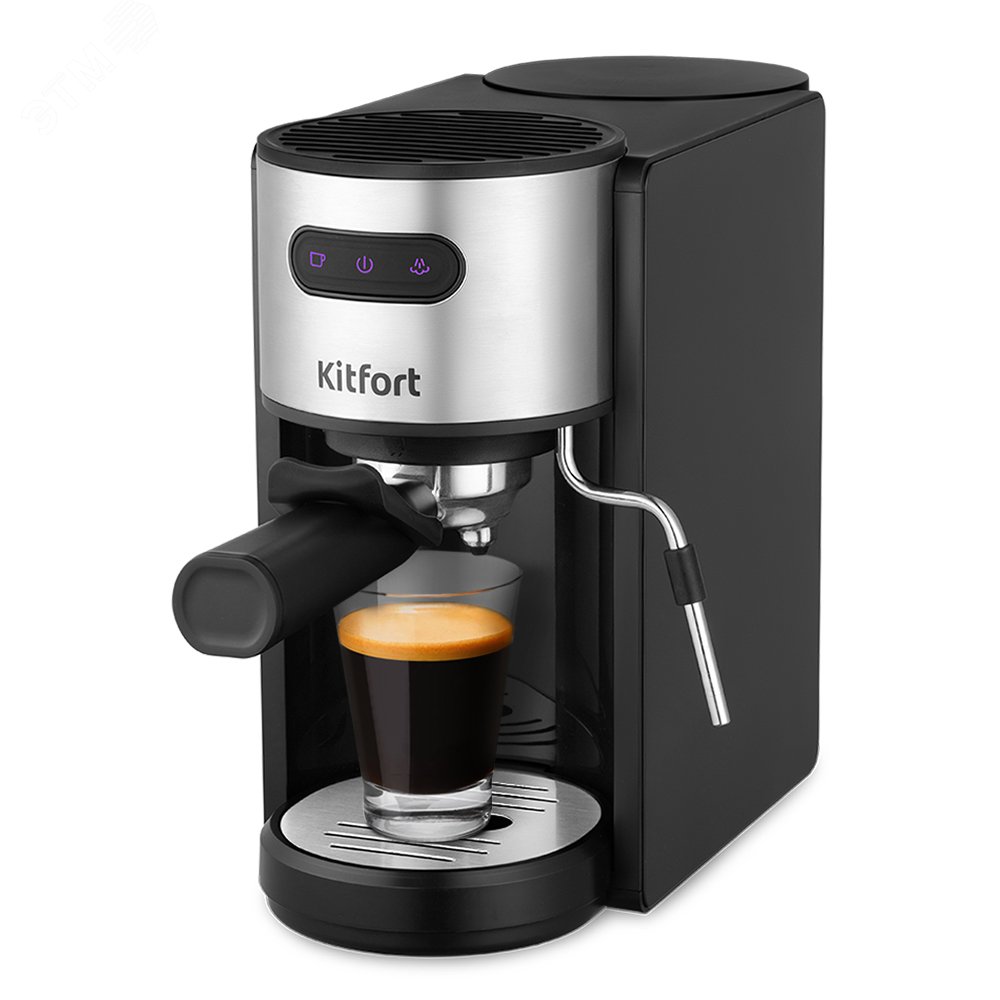 Кофеварка KT-7137, объем 1,3 л, мощность 1150 Вт, цвет черный КТ-7137 KITFORT - превью