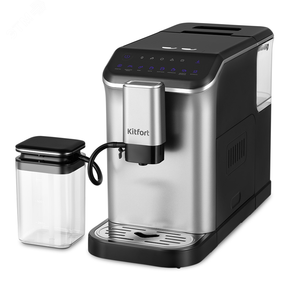 Изображение товара Автоматическая кофемашина КТ-7166 с встроенной кофемолкой и капучинатором