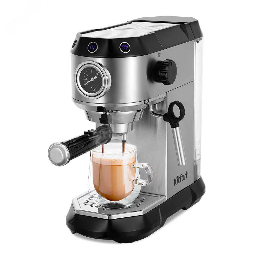 Изображение товара Рожковая кофеварка KITFORT КТ-7194 для эспрессо, капучино, латте