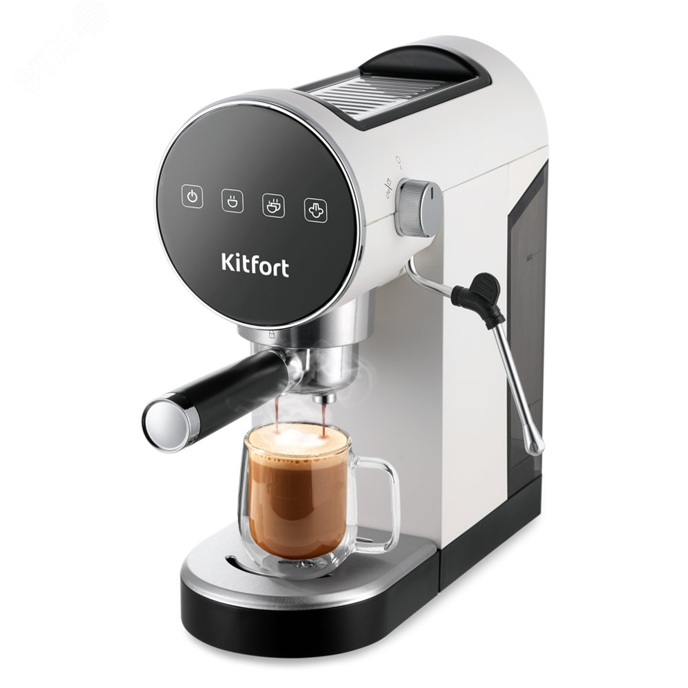 Изображение товара Кофеварка KT-7226, объем 0,9 л, мощность 1360 Вт, цвет черно-белый (шт)