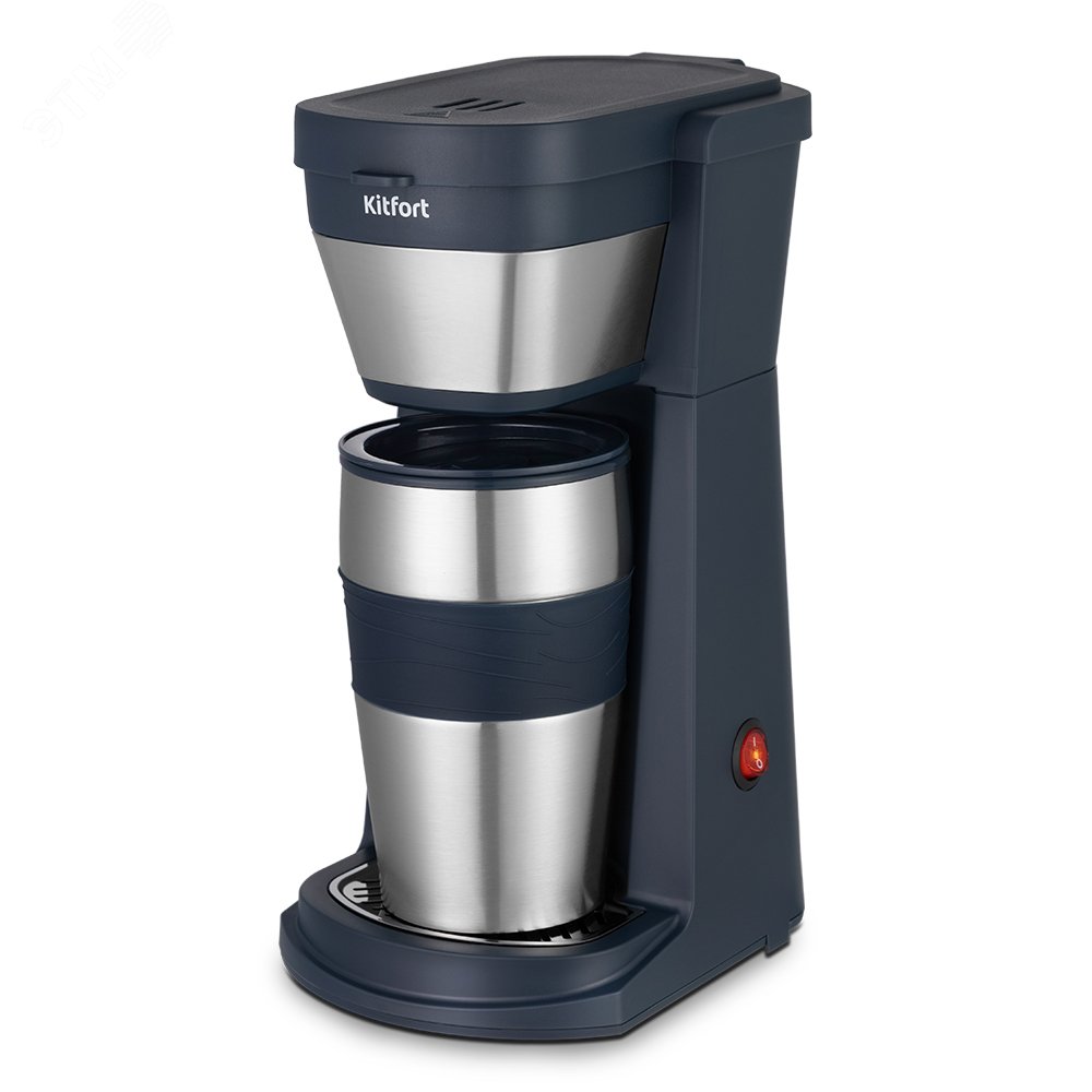 Изображение товара Кофеварка капельная KITFORT КТ-7301 750 Вт 420 мл темно-синий