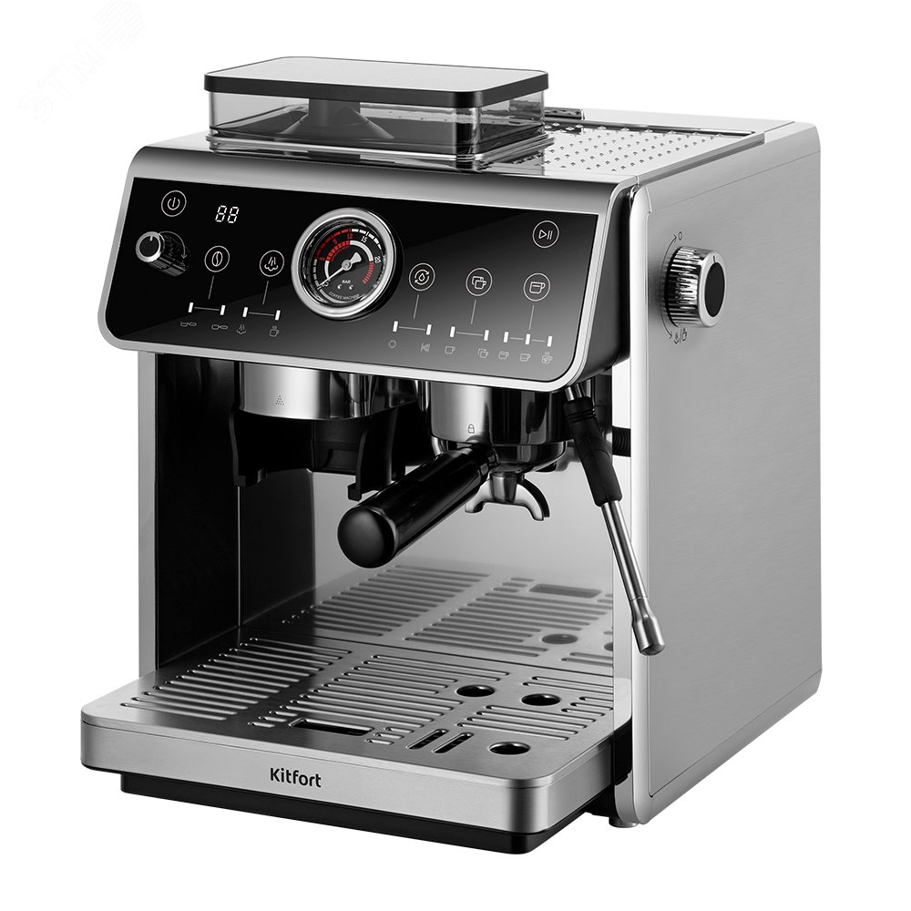 Изображение товара Кофейная станция КТ-7321 с встроенной кофемолкой и подогревом чашек