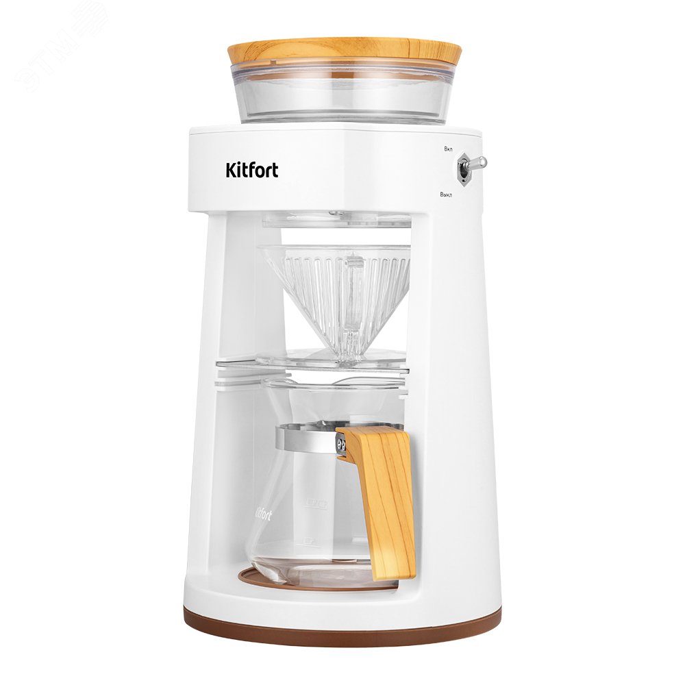 Изображение товара Портативная кофеварка-пуровер КТ-7570 от KITFORT для путешествий и походов