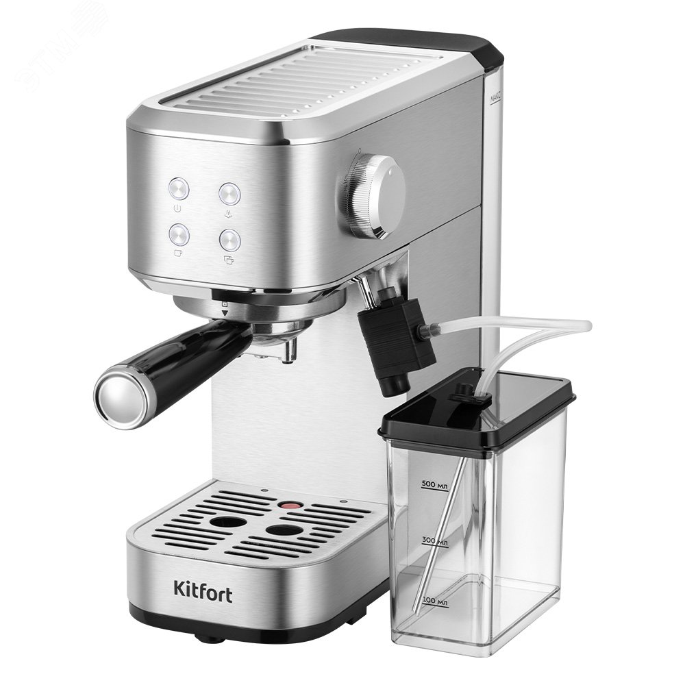 Изображение товара Рожковая кофеварка KITFORT КТ-7641 для приготовления эспрессо, капучино и латте