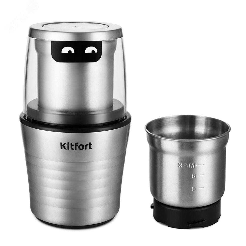 Кофемолка KT-773, объем 200 мл, мощность 200 Вт, цвет серебристый КТ-773 KITFORT - превью