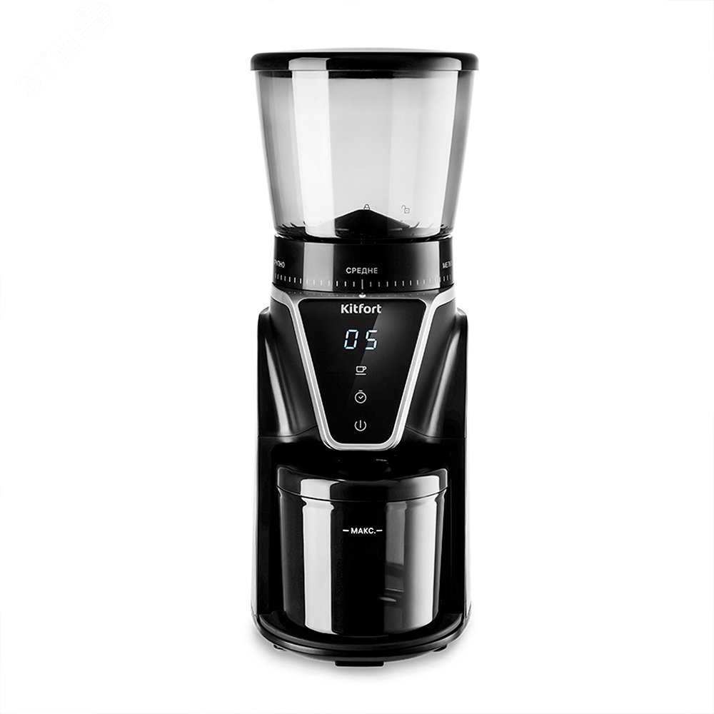 Кофемолка KT-784, мощность 165 Вт, цвет черный КТ-784 KITFORT - превью 2