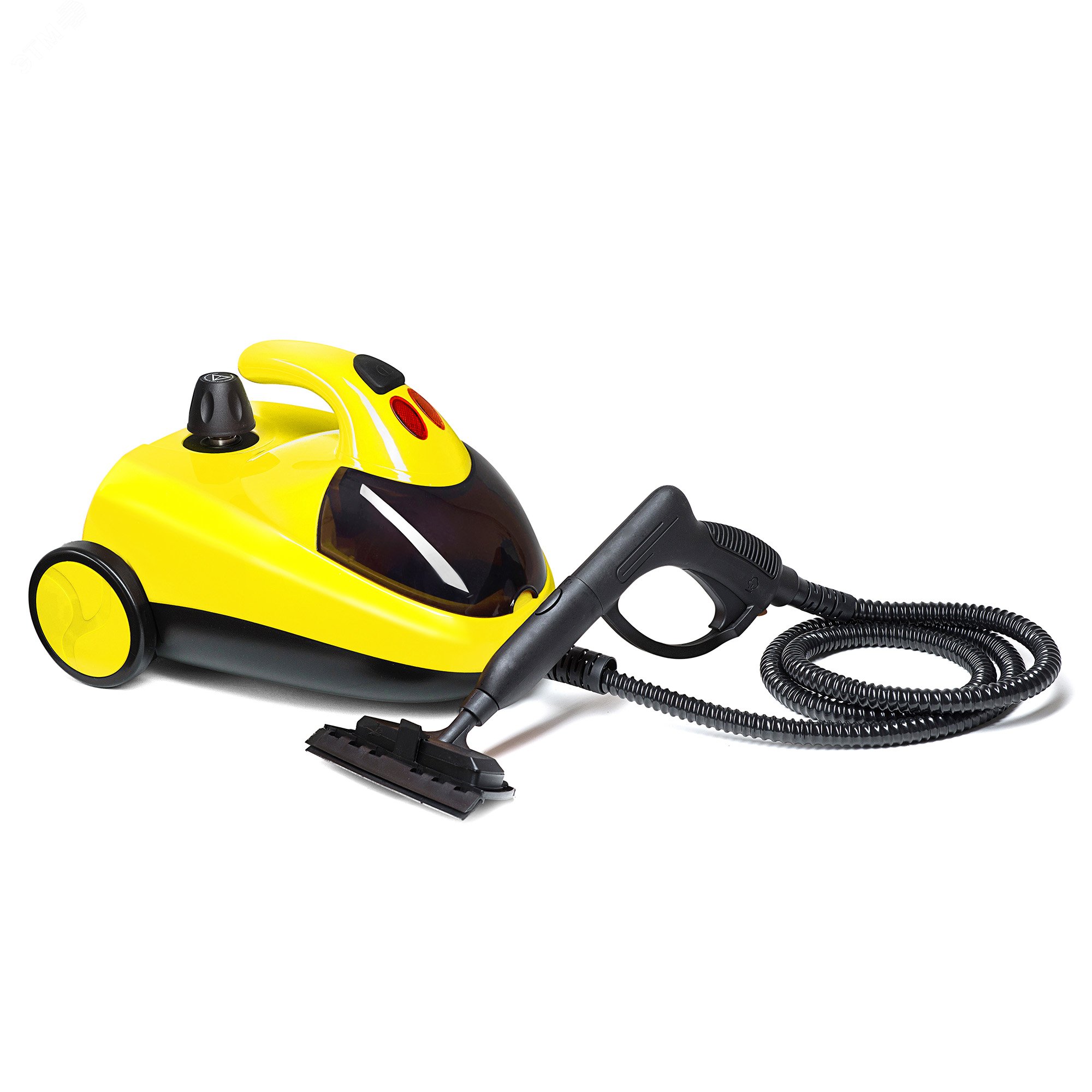 Изображение товара Пароочиститель KT-908-2 желтый мощность 1500 Вт большой объем воды 1,5 л