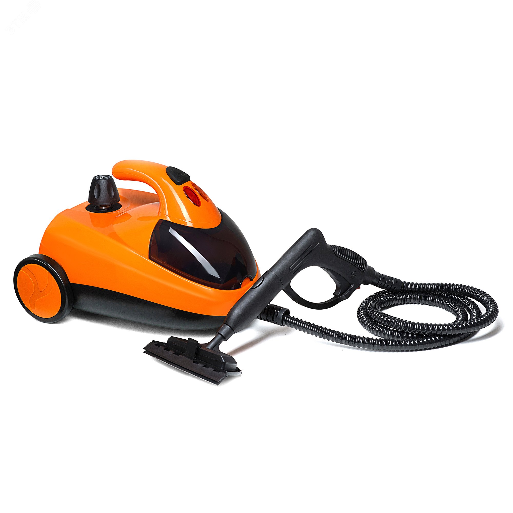 Изображение товара Пароочиститель KT-908-3 1500 Вт, 1.5 л, оранжевый, с насадками