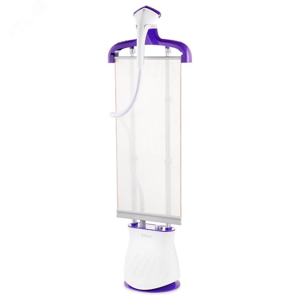 Изображение товара Отпариватель KT-9113-1, объем 1,5 л, мощность 2400 Вт, цвет бело-фиолетовый (шт)