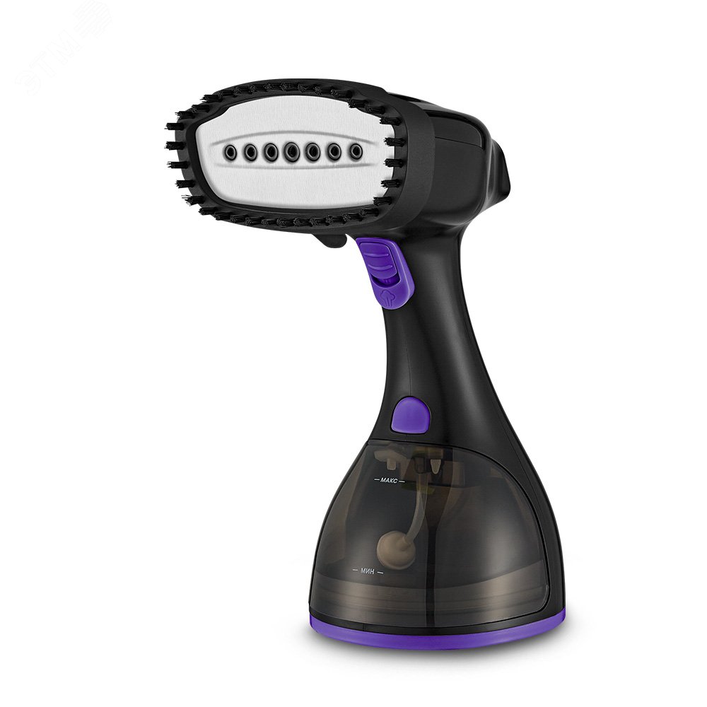 Изображение товара Отпариватель ручной KT-9121-1, объем 300 мл, мощность 1500 Вт, цвет черно-фиолетовый (шт)