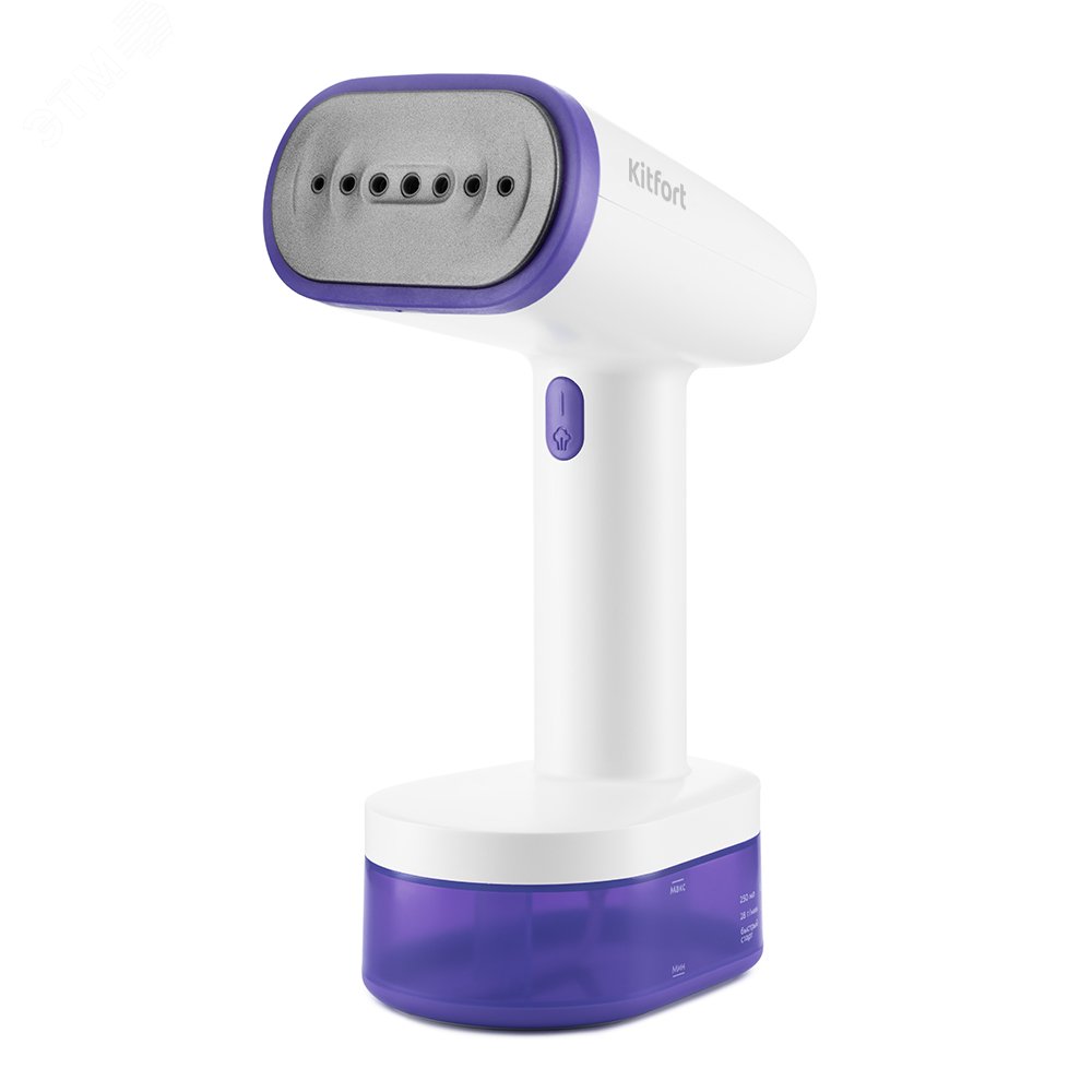 Изображение товара Отпариватель ручной KT-984-1, объем 0,25 л, мощность 1600 Вт, цвет фиолетовый (шт)