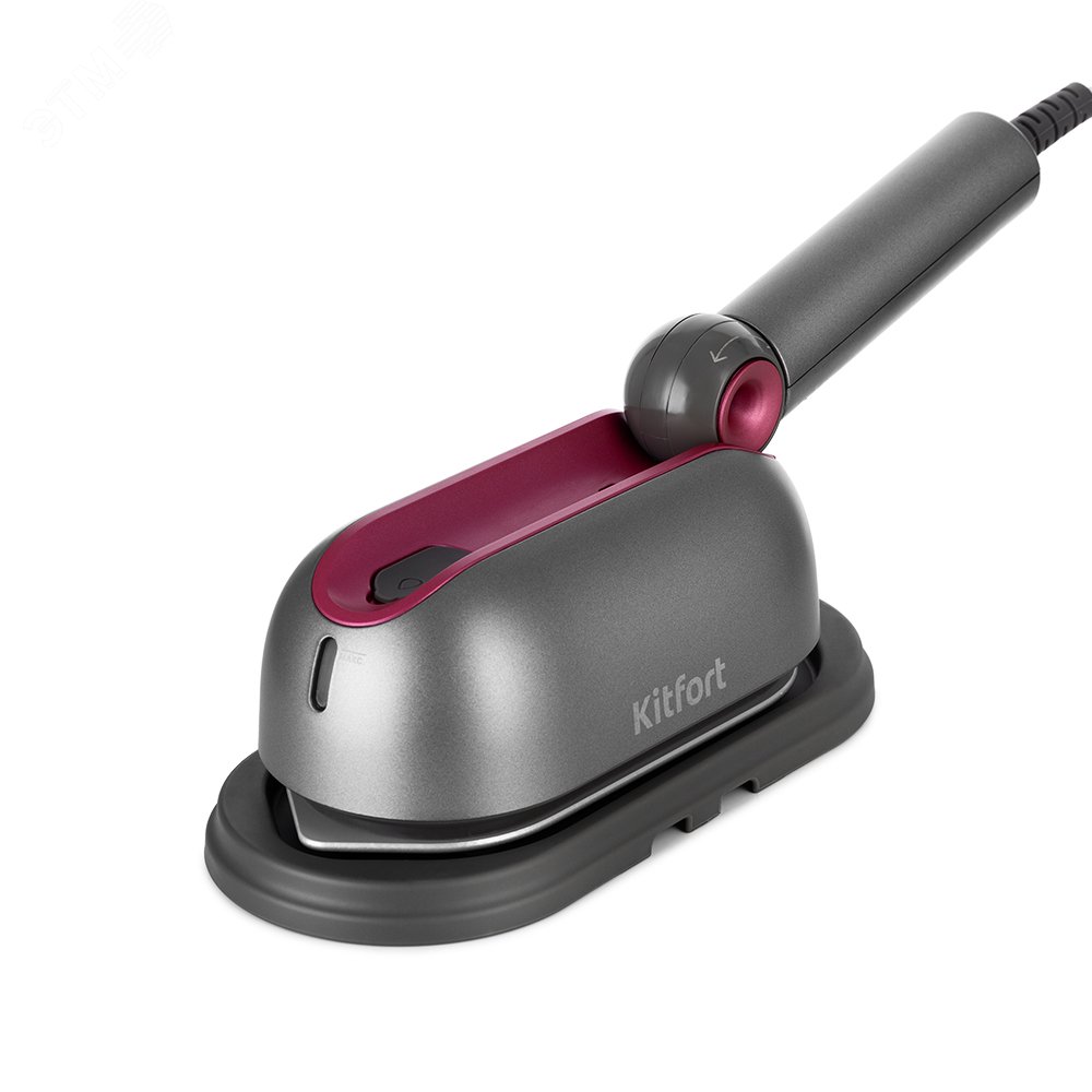 Изображение товара Отпариватель ручной 2 в 1 KT-994, объем 100 мл, мощность 1190 Вт, цвет розово-серый (шт)