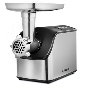 Изображение товара Мясорубка KT-2104, мощность 1800 Вт, цвет черно-серебристый (шт)