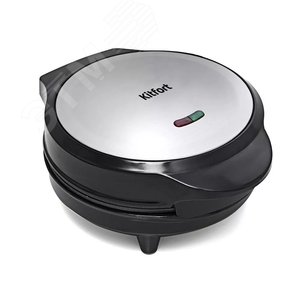 Изображение товара Вафельница KT-1617, мощность 640 Вт, цвет черно-серебристый (шт)