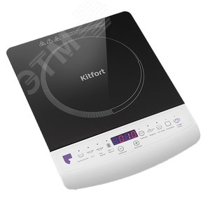 Изображение товара Плитка индукционная KT-101, Мощность 2000 Вт, Количество программ 6, Режимов работы 10 (шт)