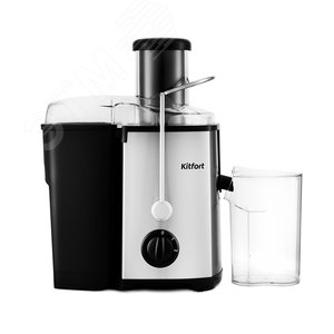 Изображение товара Соковыжималка центробежная KT-1116, мощность 600 Вт, цвет черно-серебристый (шт)